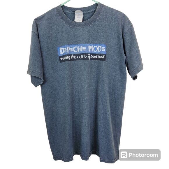 Gildan Mens Depeche Mode Touring The Angel 2005/2006 Short Sleeve Tee Size M - Picture 1 of 6